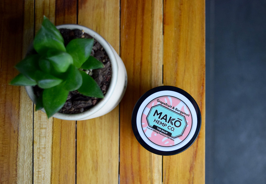 Mako Hemp Balm packaging
